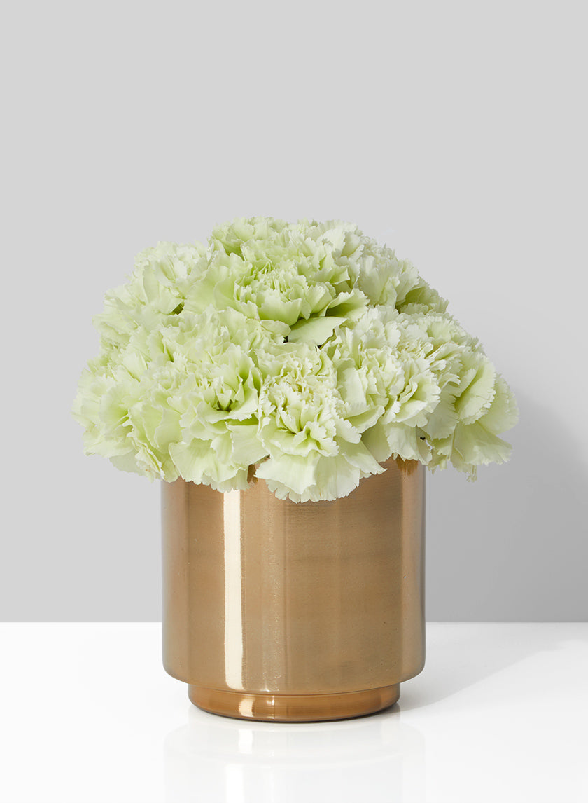4in Tall Gold Vase Decor Jamali-garden