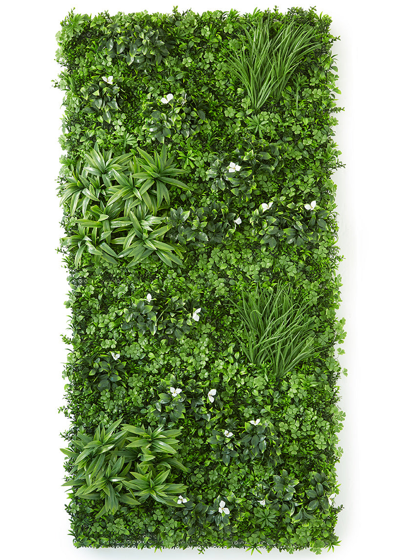 39in Square Mixed Greens Mat Decor Jamali-garden