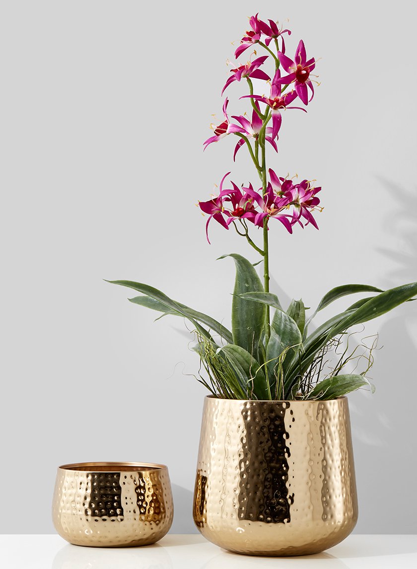 6.75in Wide Shiny Gold Bowl Decor Jamali-garden