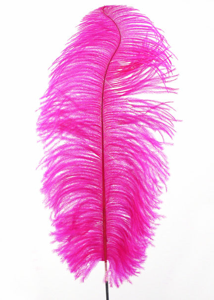 18 - 20in Magenta Ostrich Feather Decor Jamali-garden