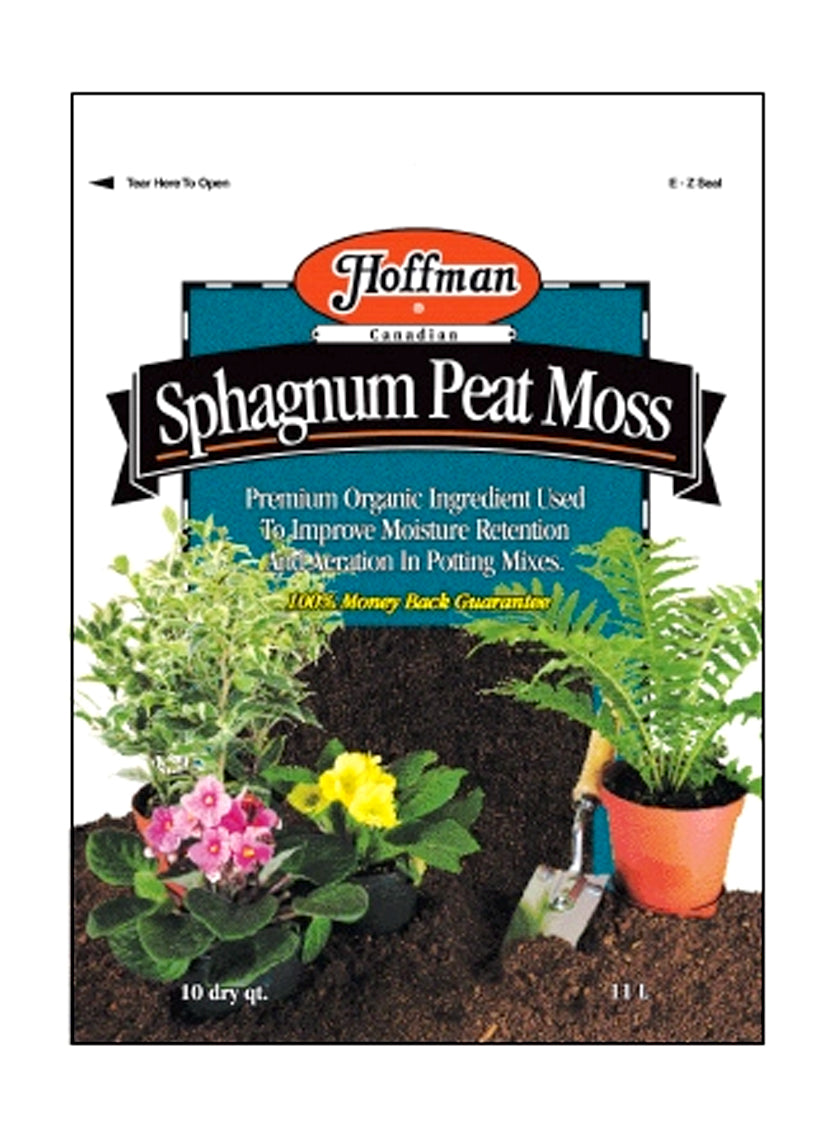 10qt Hoffman Canadian Sphagnum Peat Moss Decor Jamali-garden