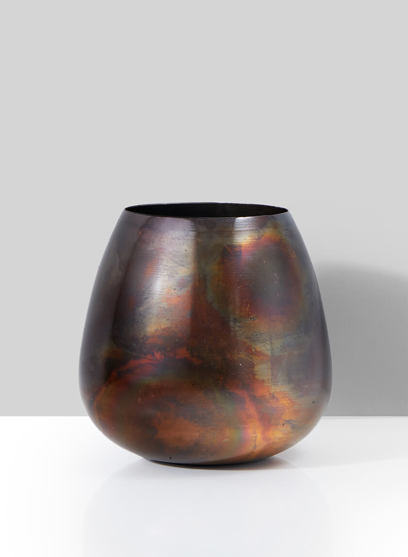 5in Wide Cappadocia Rainbow Iron Bowl Decor Jamali-garden