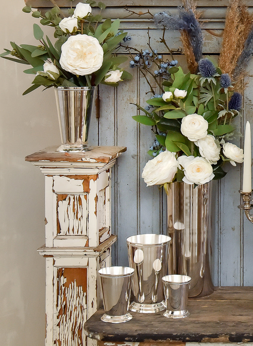 Silver Julep Cup Vases Decor Jamali-garden