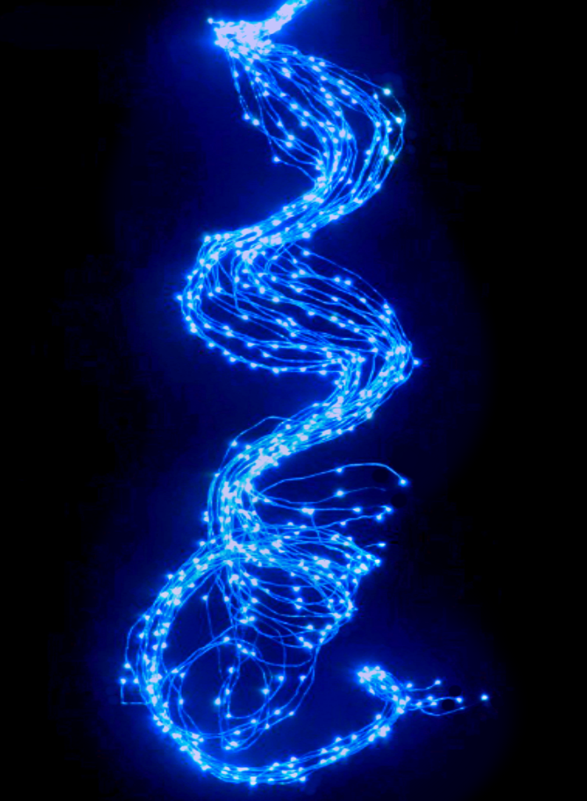 8.50ft Long 720-Light Steady Blue Naked Wire L.E.D. Branch Light Decor Jamali-garden