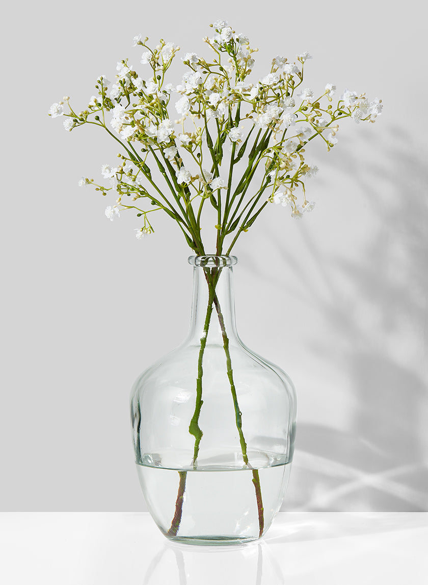10in Tall Glass Bottle Vase Decor Jamali-garden
