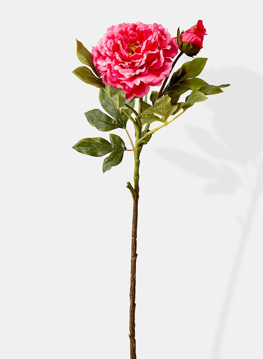 30in Long Pink Luo Yang Peony Decor Jamali-garden