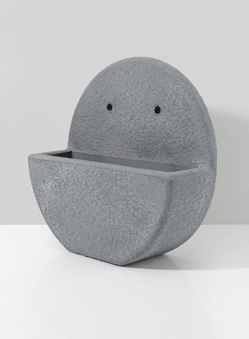 12in Wide Light Gray Picote Wall Planter Decor Jamali-garden