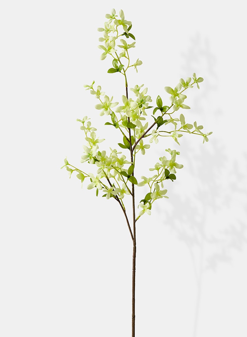40in Long Pale Green Forsythia Spray Decor Jamali-garden