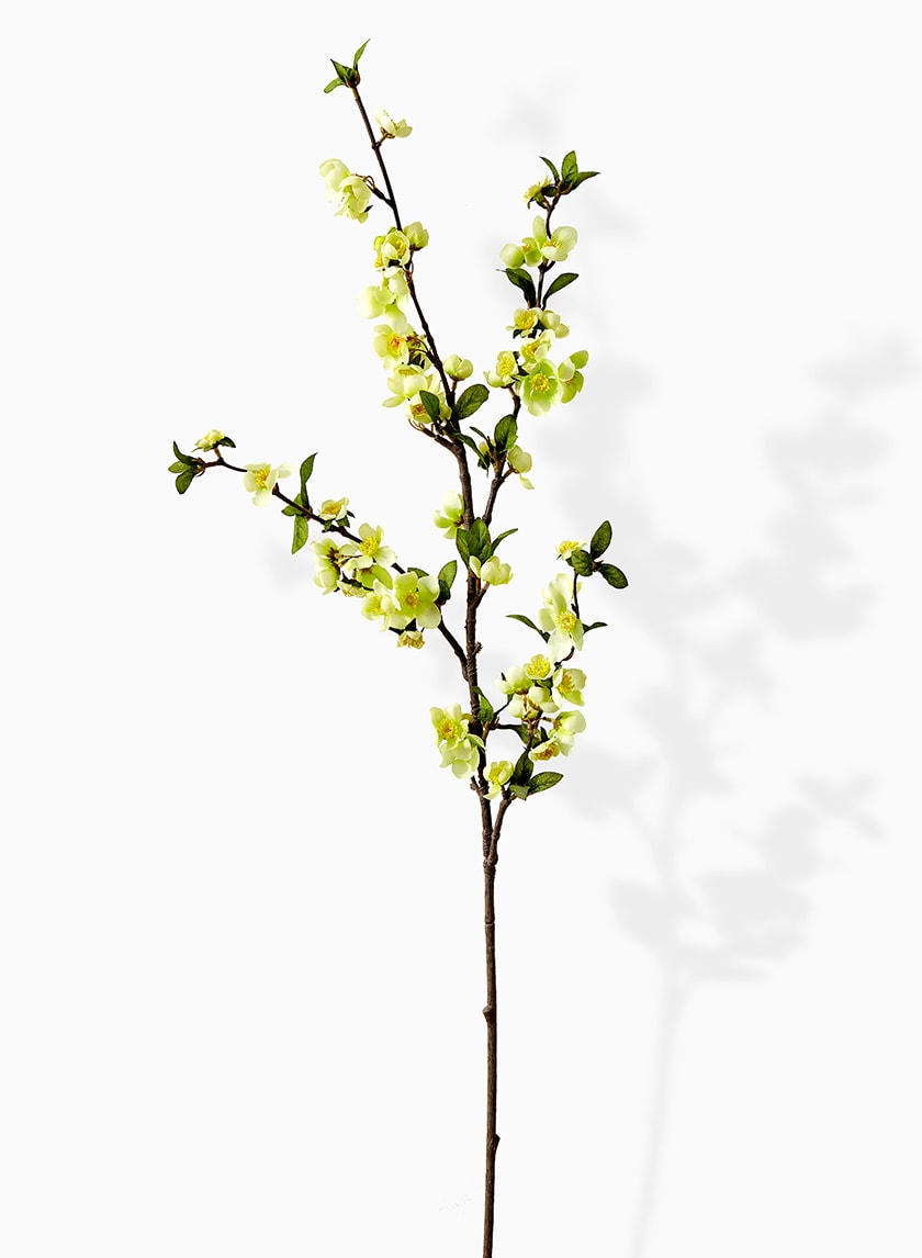 39in Long White Apple Blossom Branch Decor Jamali-garden