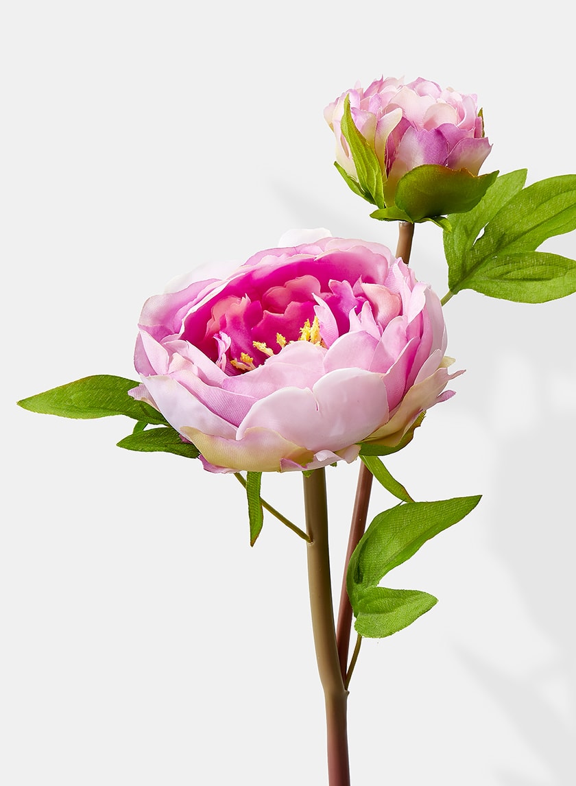 17in Long Light Purple Half Moon Peony Decor Jamali-garden