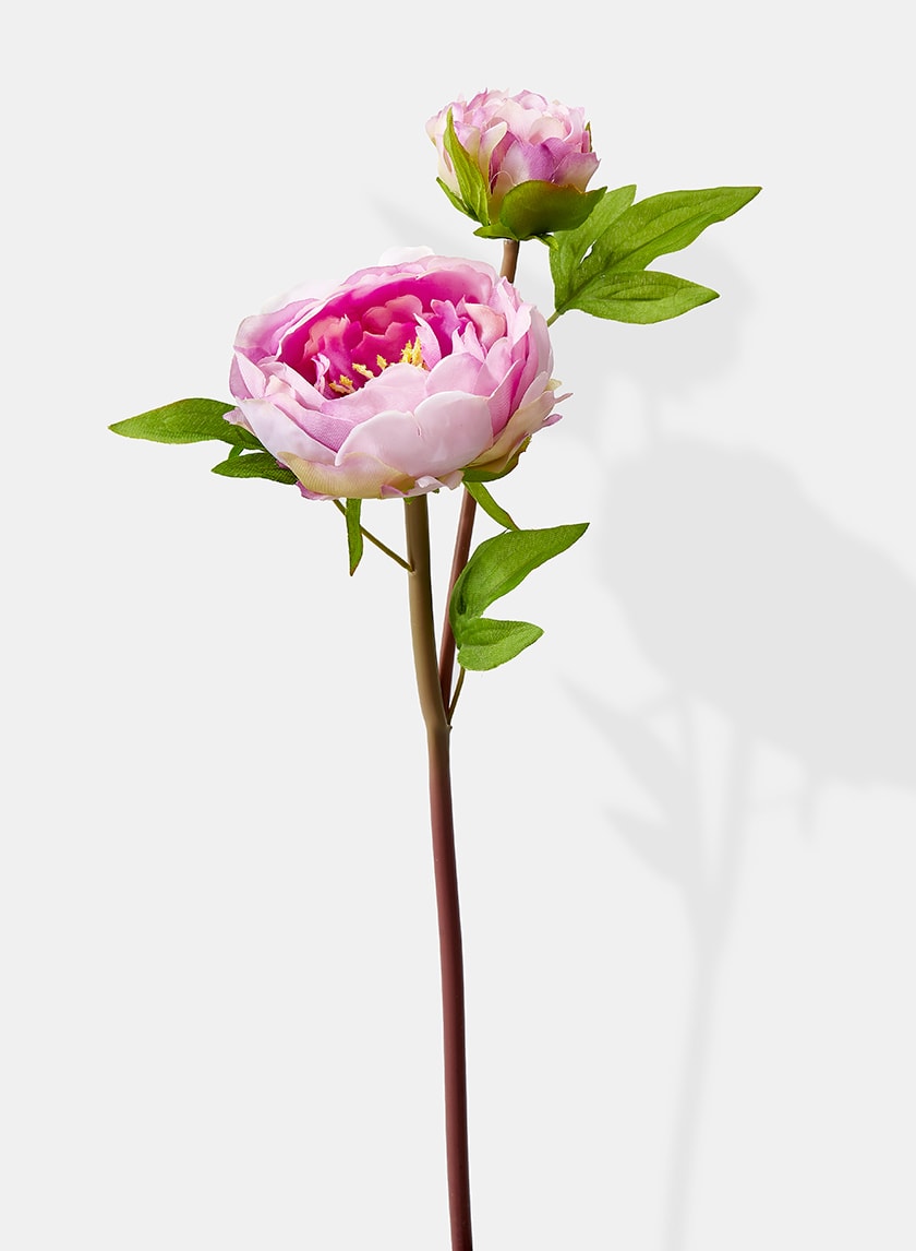 17in Long Light Purple Half Moon Peony Decor Jamali-garden