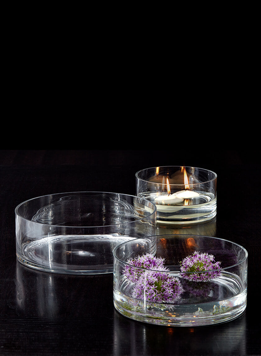 Floating Candle Glass Bowls Decor Jamali-garden