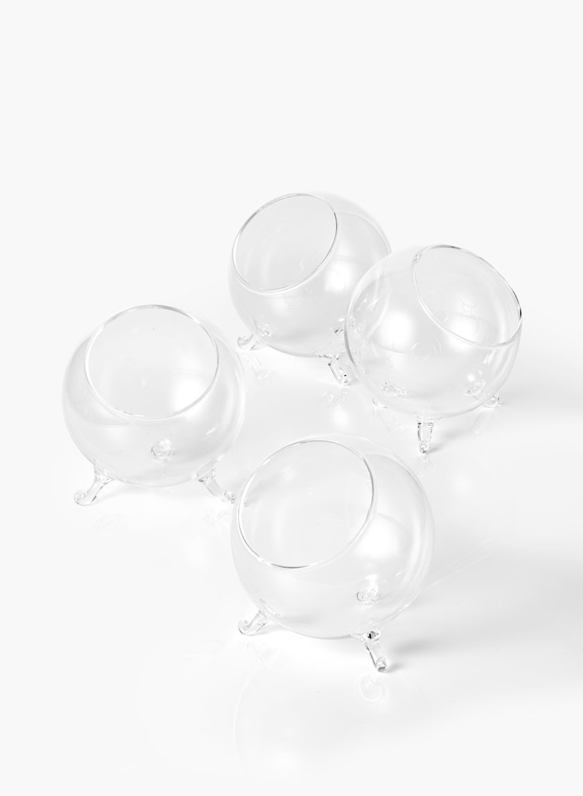 4in Wide Greenhouse Glass Bowl, Mini Decor Jamali-garden
