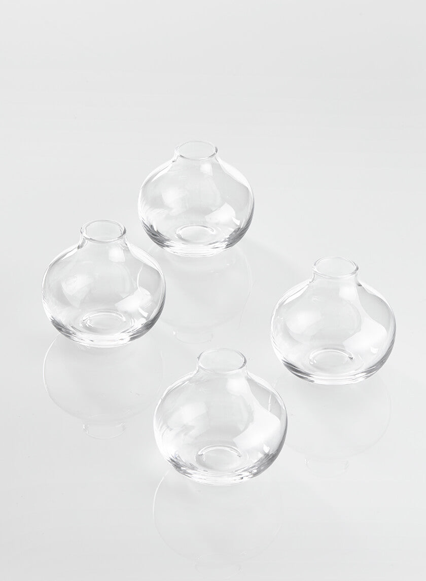 2.75in Tall Pomegranate Glass Bud Vase Decor Jamali-garden