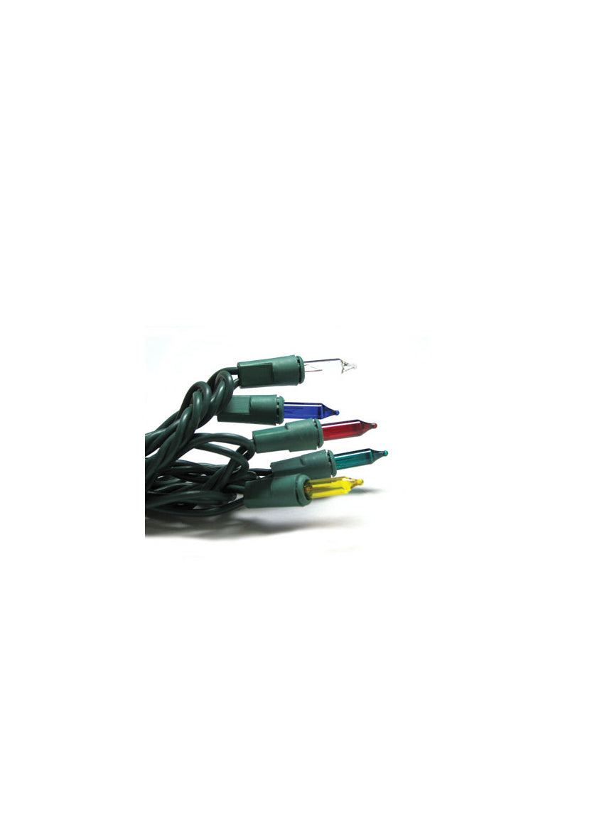100 Multicolor, Green Wire Super Bright Light Set Decor Jamali-garden