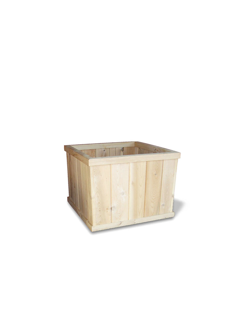 Natural Cedar Square Planters Decor Jamali-garden