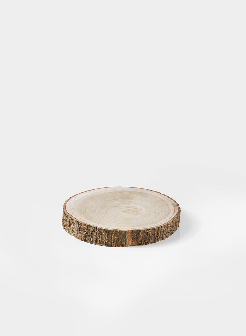 6in-7in Wide Paulownia Wood Slice Decor Jamali-garden