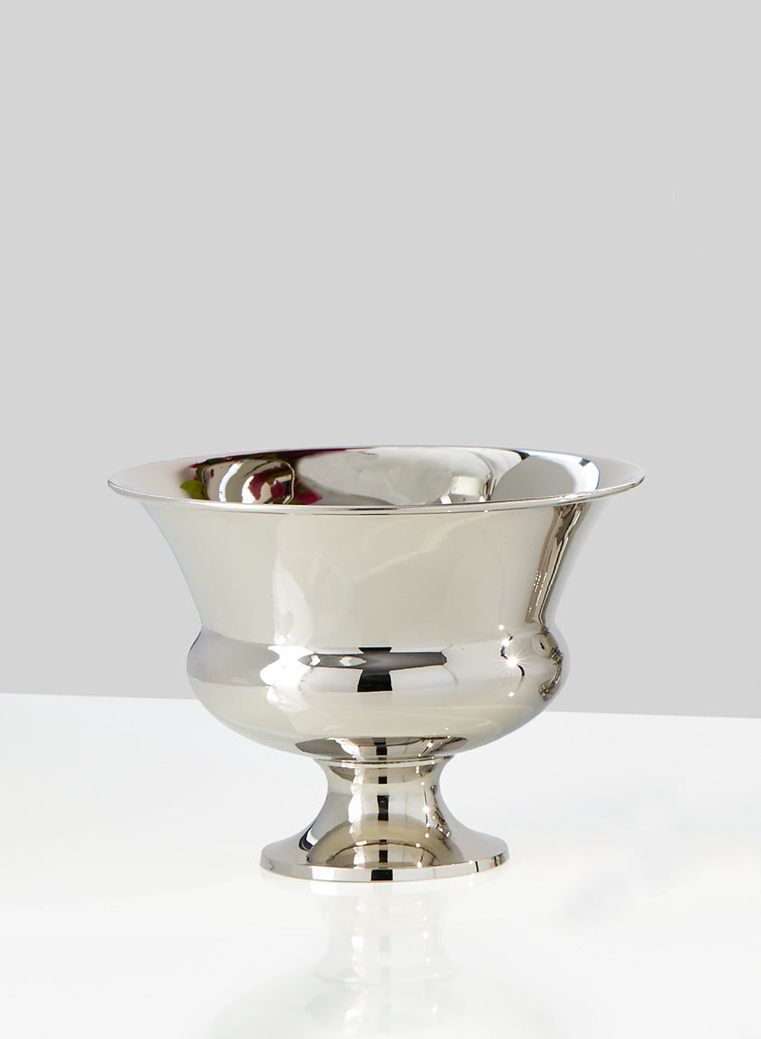 8.5in Wide Nickel Bowl Decor Jamali-garden