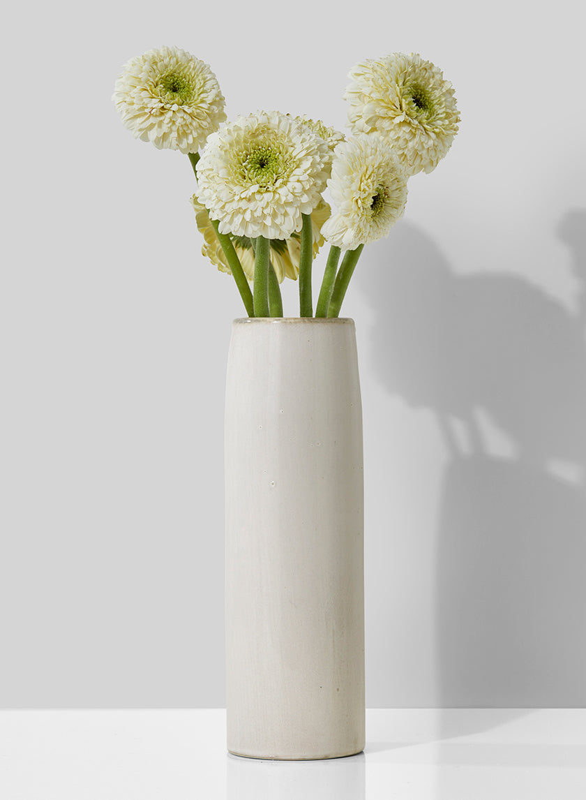 9.5in Tall White Ceramic Potter&
