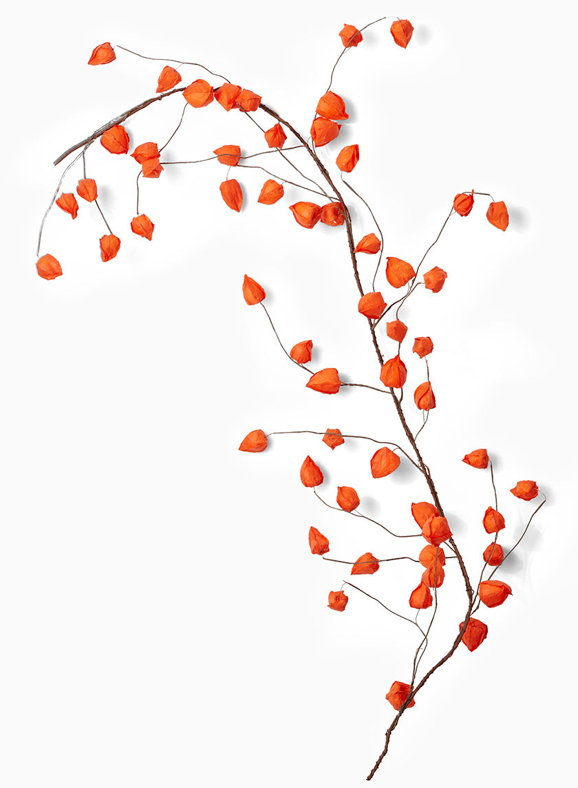 5ft Long Orange Chinese Lantern Garland Decor Jamali-garden