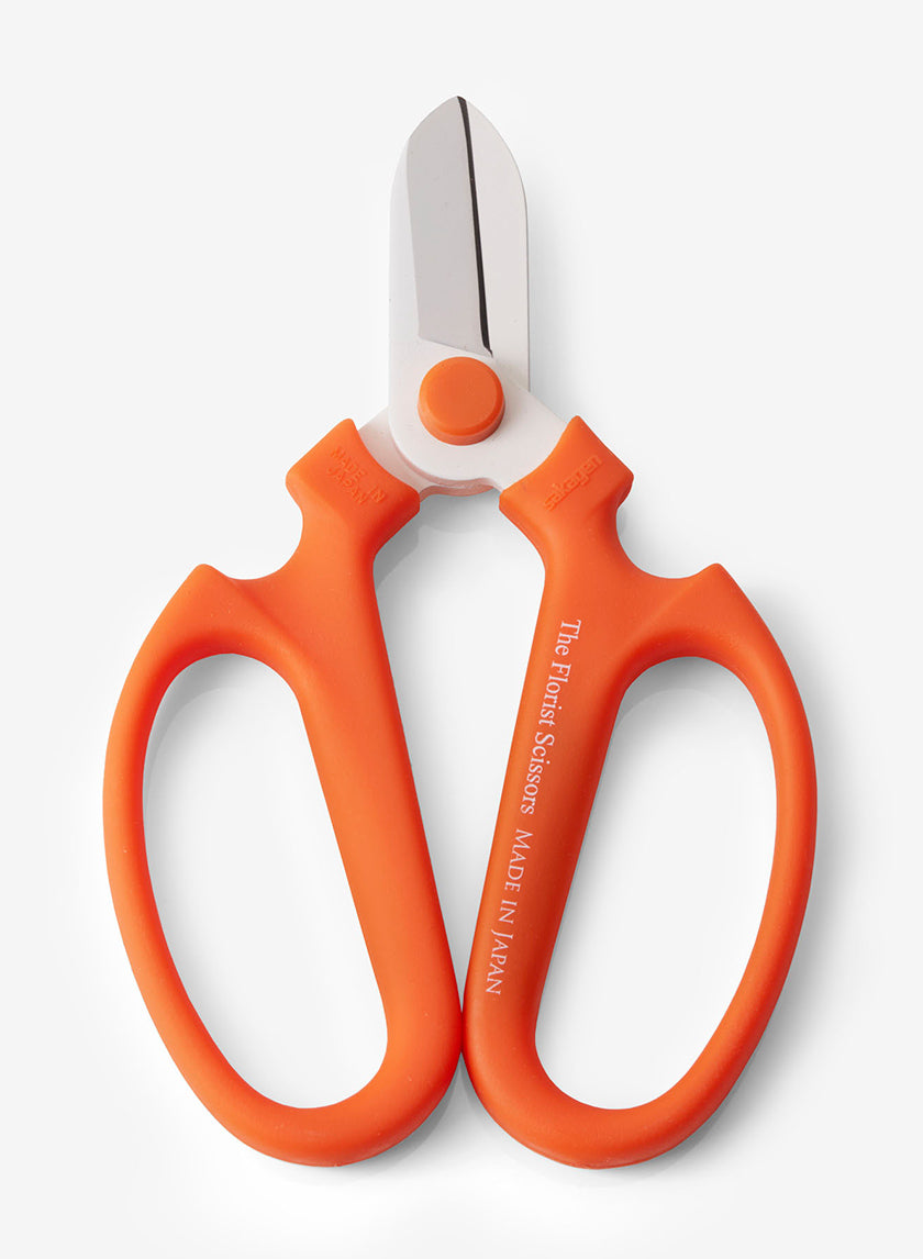 Orange Sakagen The Florist Scissors, Right-Hand Decor Jamali-garden