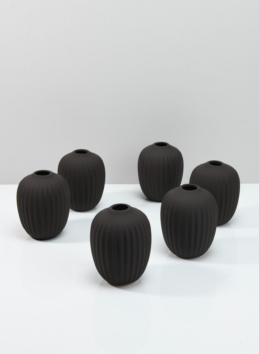 4.25in Tall Oslo Chocolate Deco Bud Vase Decor Jamali-garden