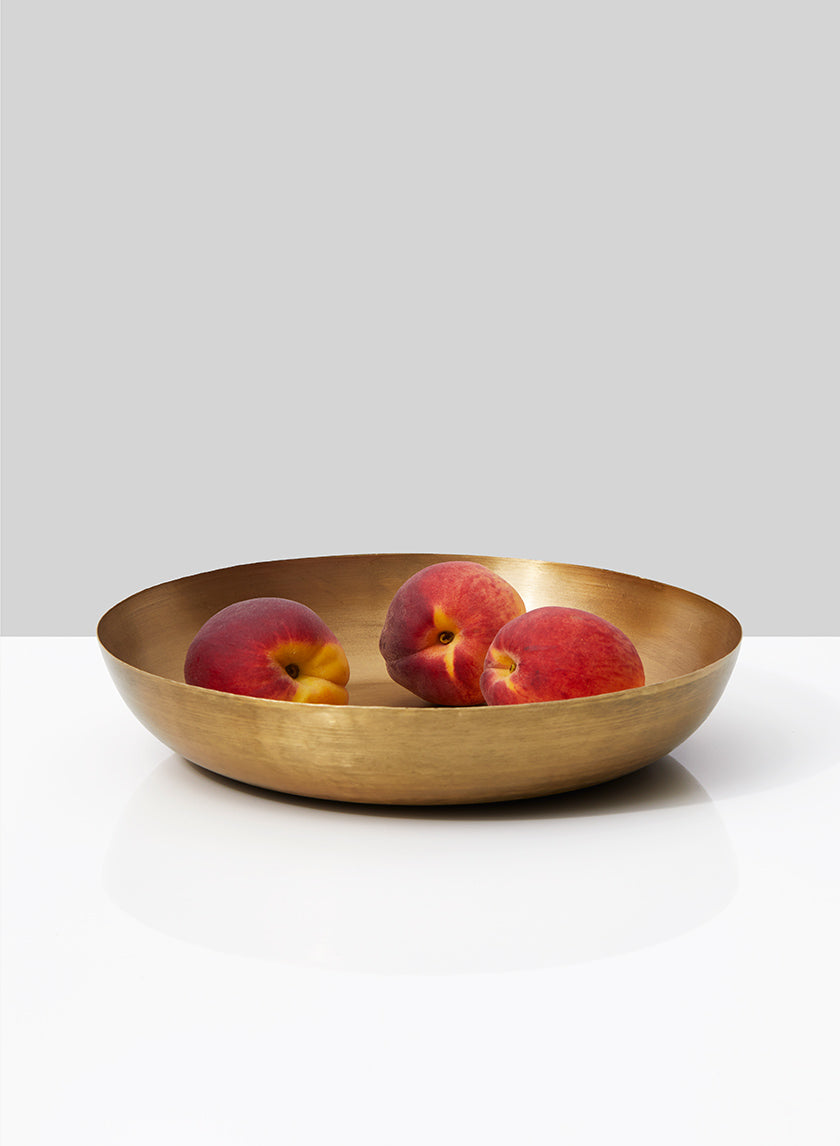 10in Wide Gold Iron Bowl Decor Jamali-garden