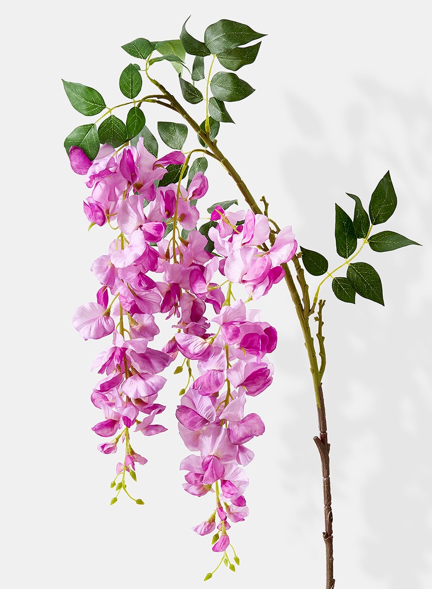 57in Long Purple Wisteria Spray Decor Jamali-garden