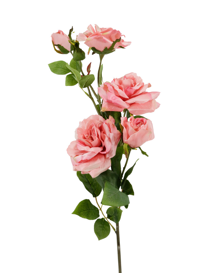 38in Long Pink Rose Spray Decor Jamali-garden