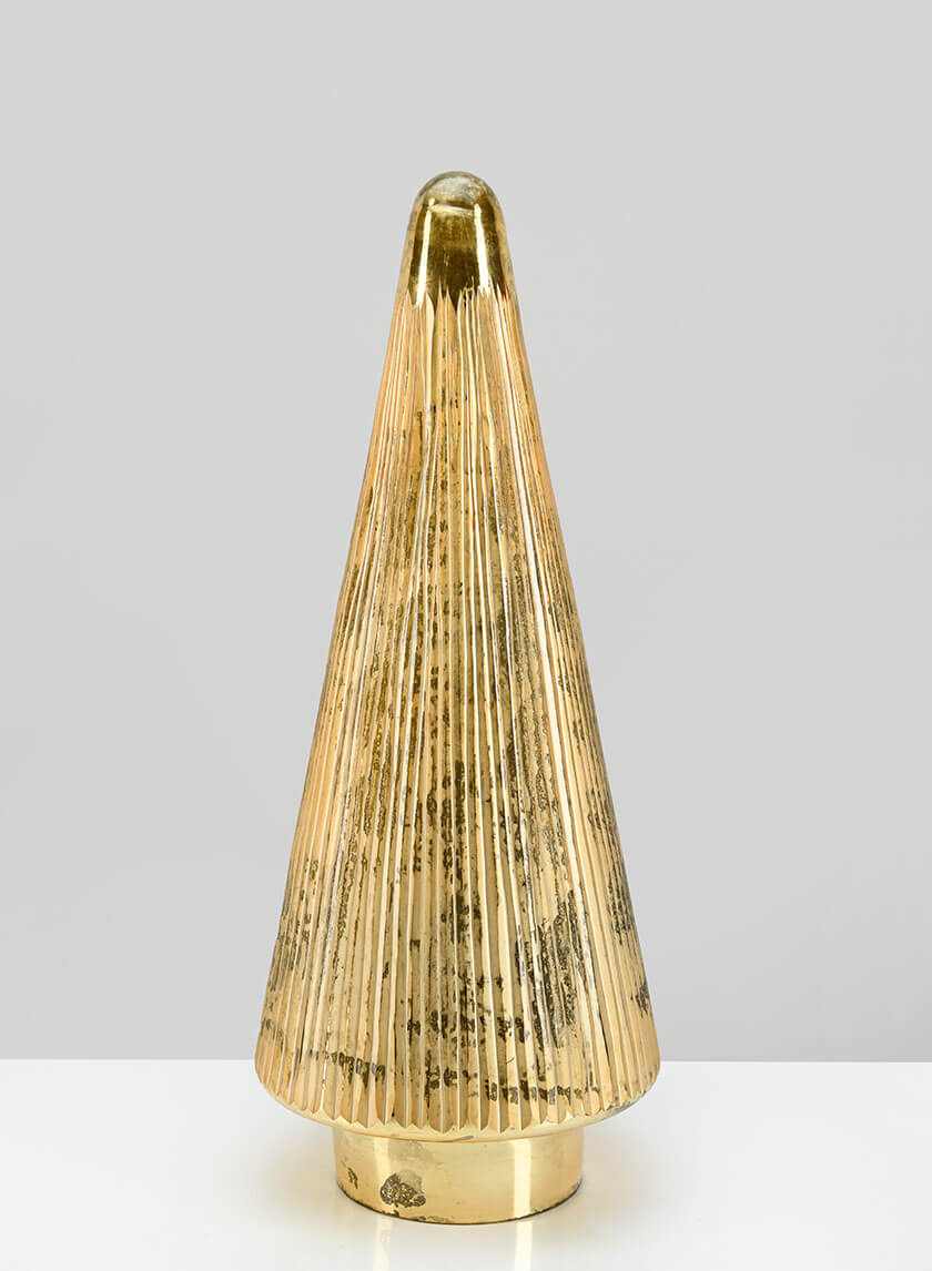 14.75in Tall Gold Arrow Stripe Christmas Tree Decor Jamali-garden