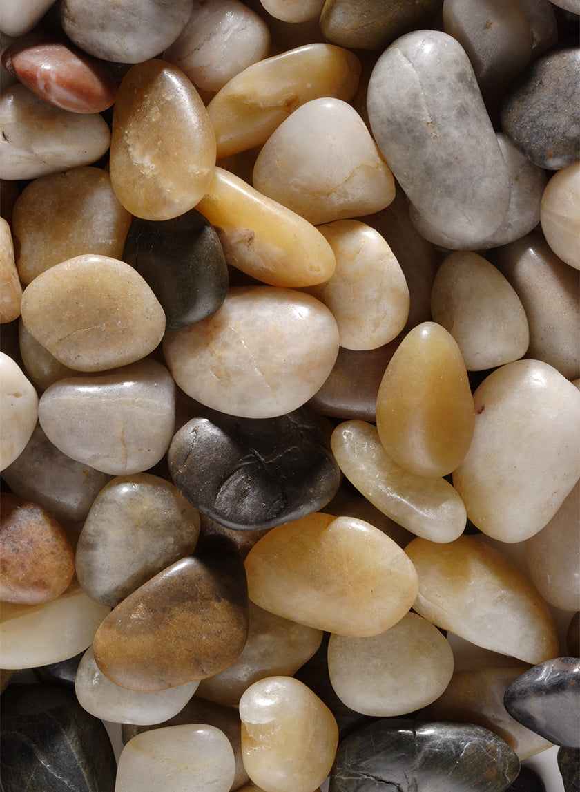 Polished Mixed Mini River Stones Decor Jamali-garden
