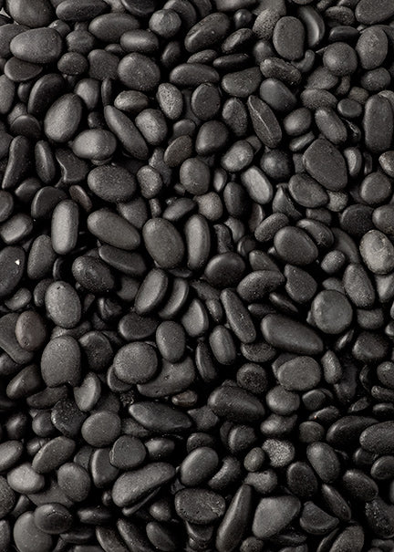 Polished Black Gravel Decor Jamali-garden