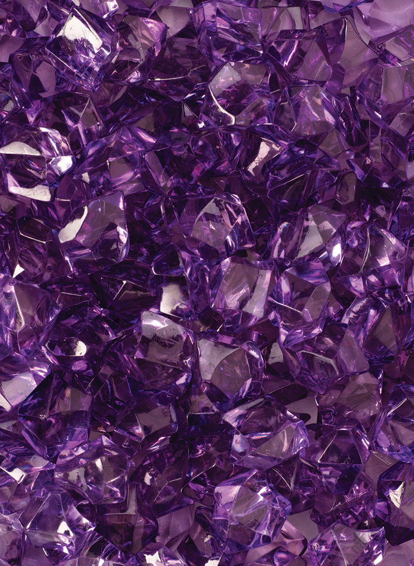 Purple Acrylic Sea Glass Decor Jamali-garden