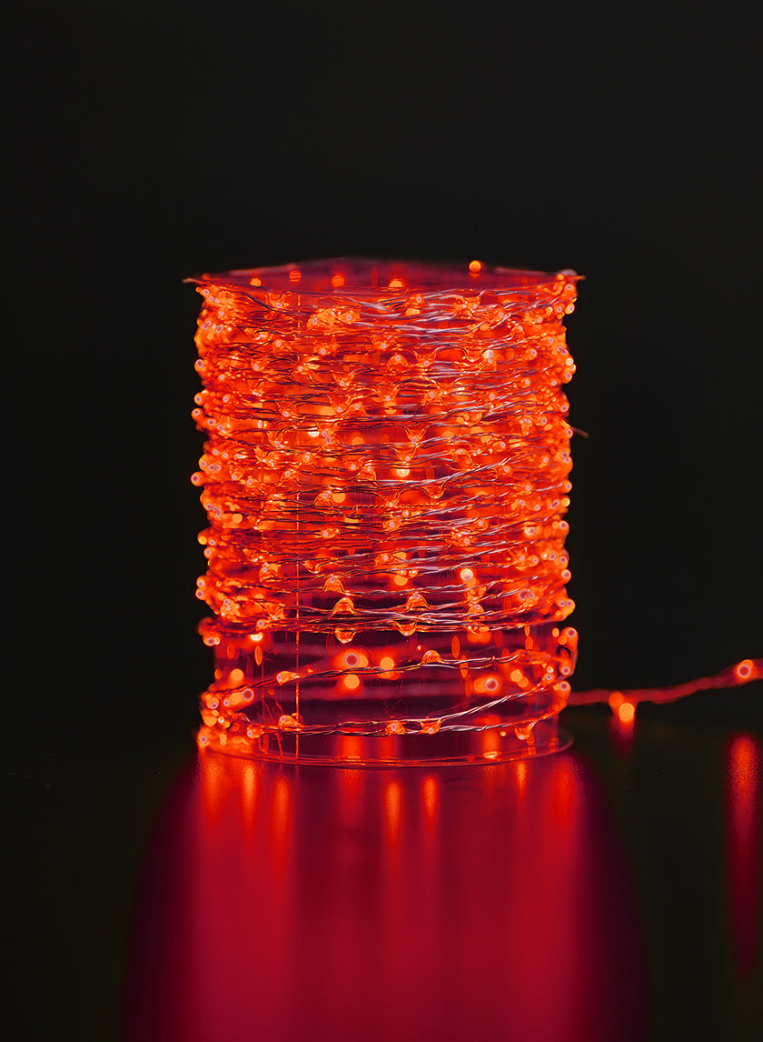 Red Naked Wire L.E.D. Lights String Decor Jamali-garden