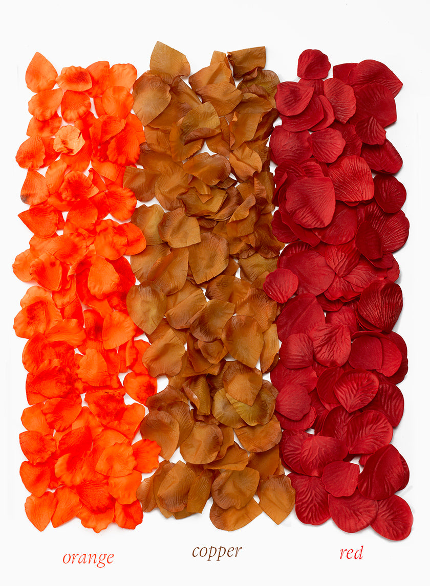 Red Foam, Orange, &amp; Copper Rose Petals Decor Jamali-garden