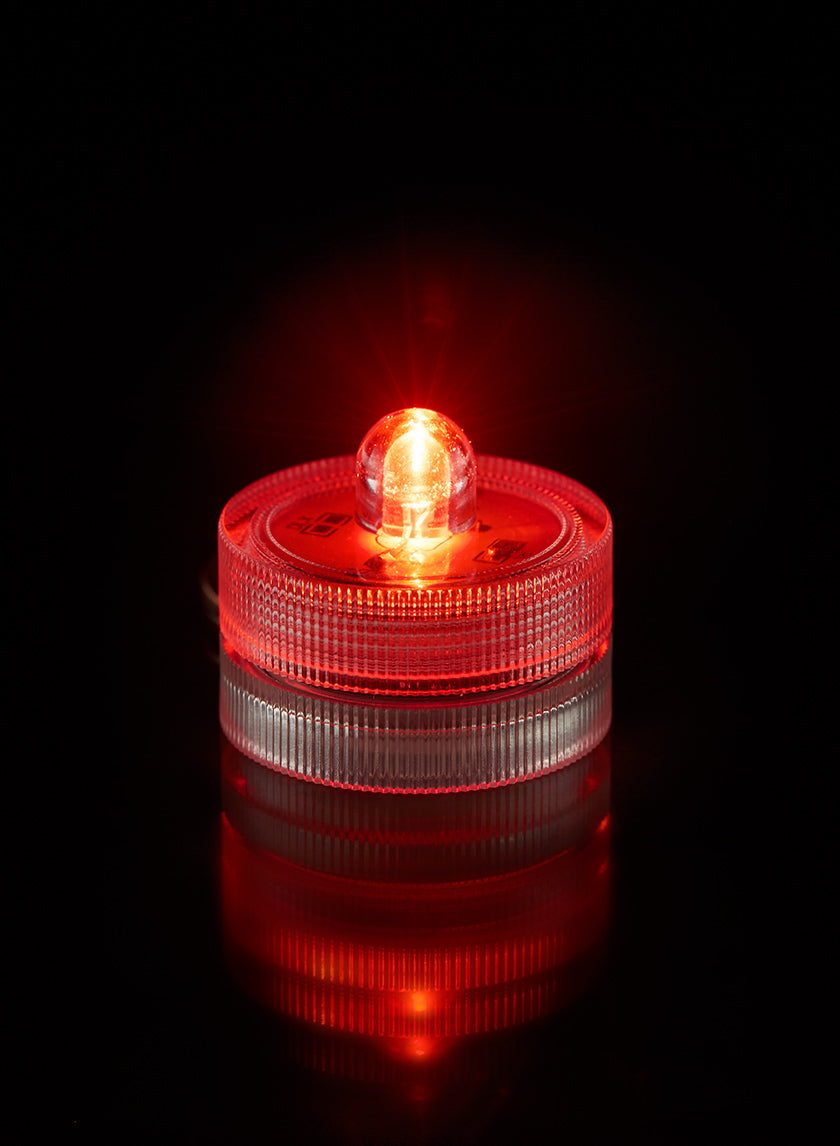 Red Submersible Single LED Light Decor Jamali-garden