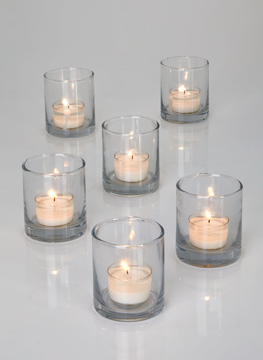 3in Tall Glass Votive Holder Decor Jamali-garden