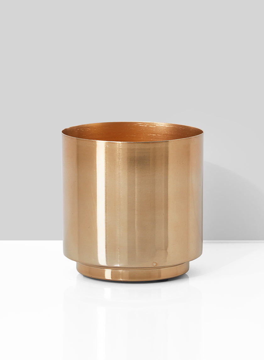 4in Tall Gold Vase Decor Jamali-garden