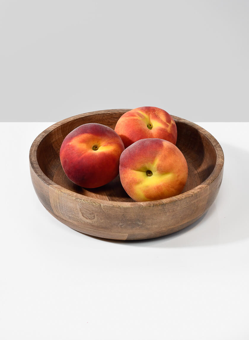 8.25in Wide Salma Wood Bowl Decor Jamali-garden