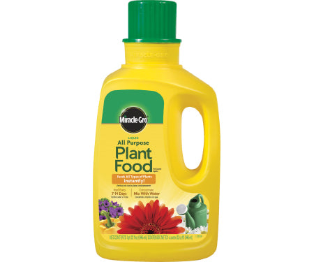 32Oz Miracle-Gro All Purpose Plant Food Liquid Concentrate 12-4-8 Decor Jamali-garden