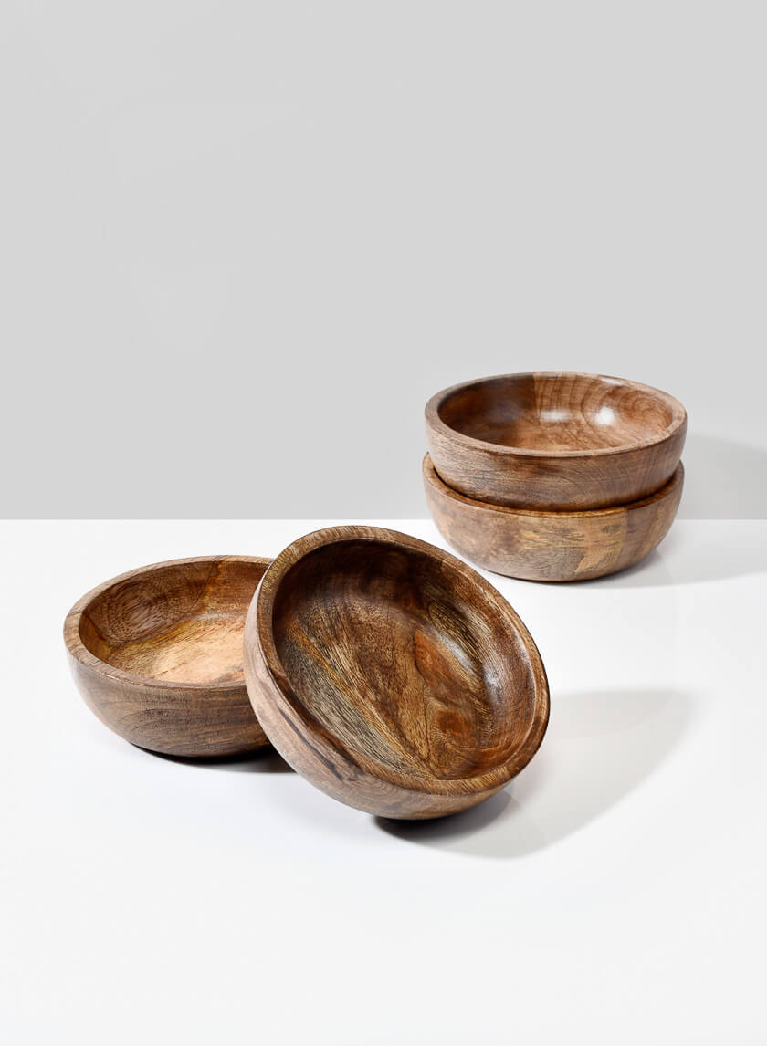 5in Wide Salma Wood Bowl, Mini Decor Jamali-garden