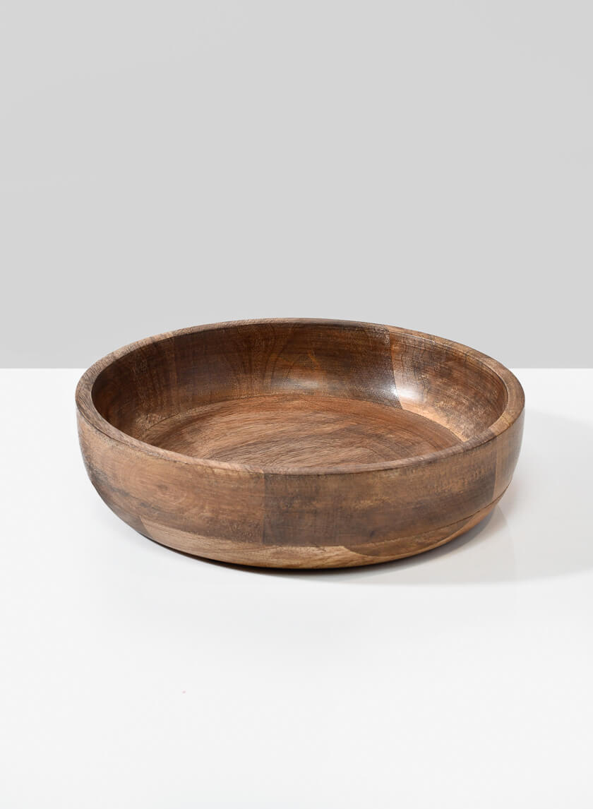 8.25in Wide Salma Wood Bowl Decor Jamali-garden