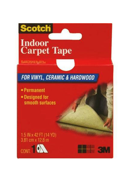 1 1/2in x 42ft Scotch Double-Sided Carpet Tape Decor Jamali-garden