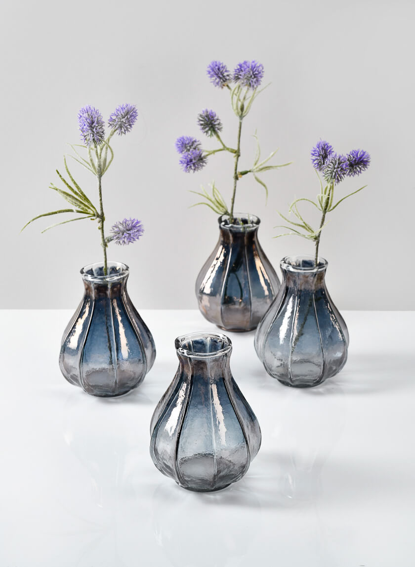 4in Tall Serendipity Bud Glass Vase Decor Jamali-garden