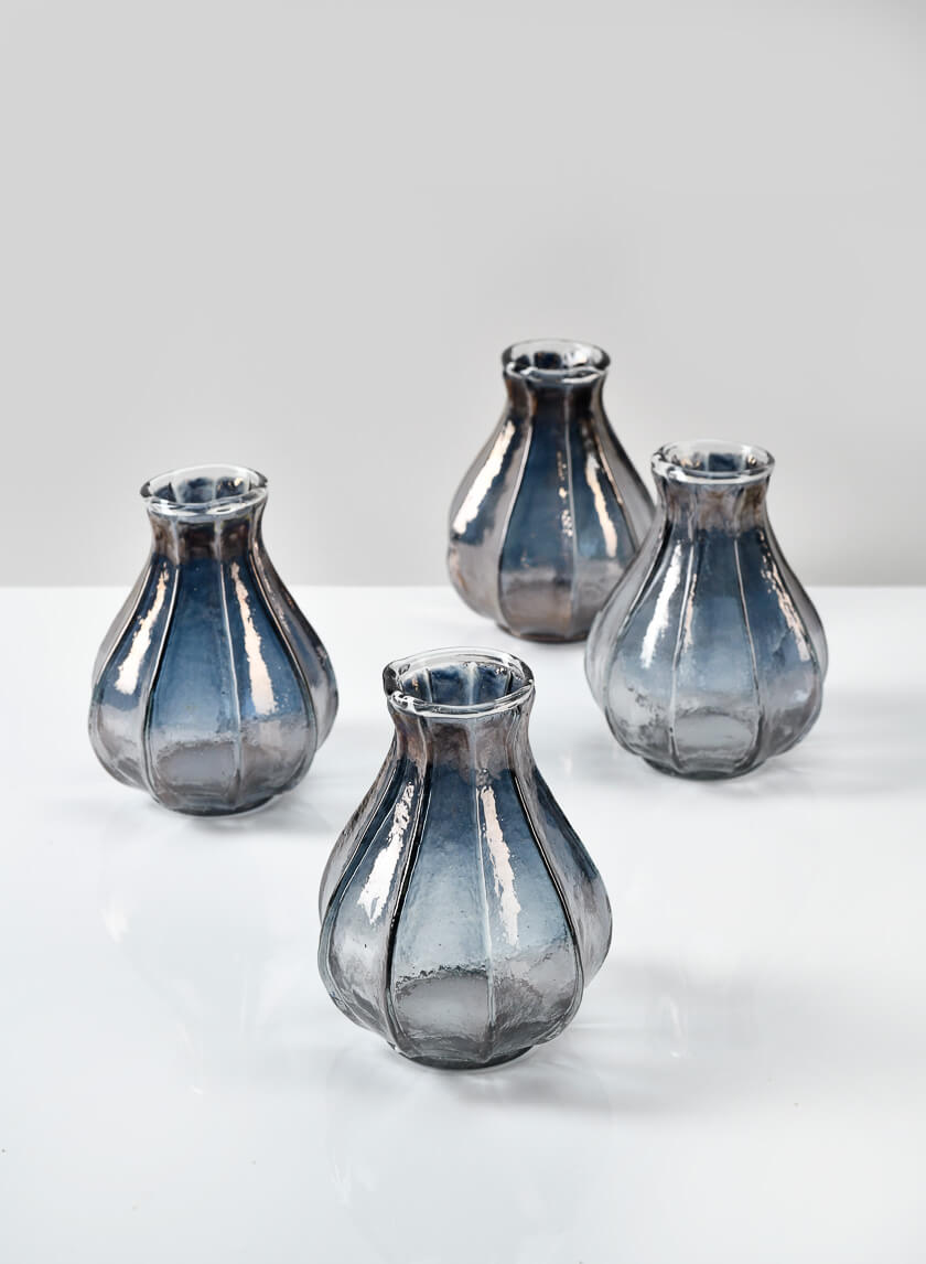 4in Tall Serendipity Bud Glass Vase Decor Jamali-garden