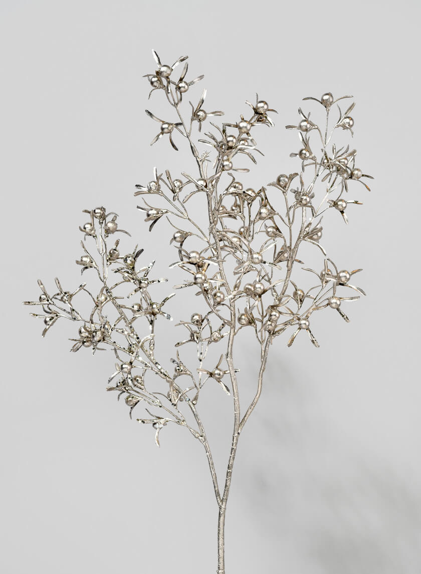 27in Long Shiny Champagne Berry Spray Decor Jamali-garden