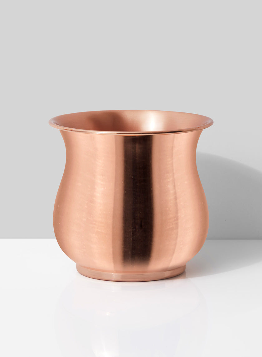 5in Tall Copper Plated Flower Vase Decor Jamali-garden