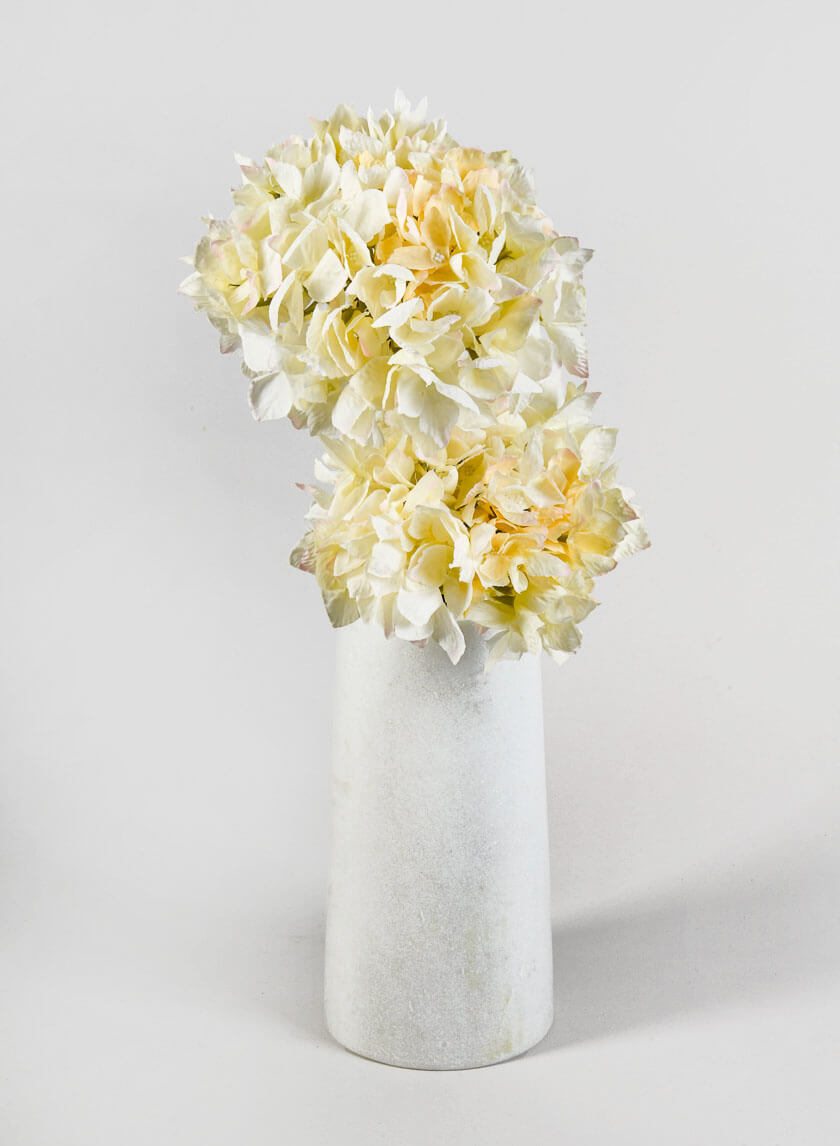 20in Long Cream Single Hydrangea Spray Decor Jamali-garden