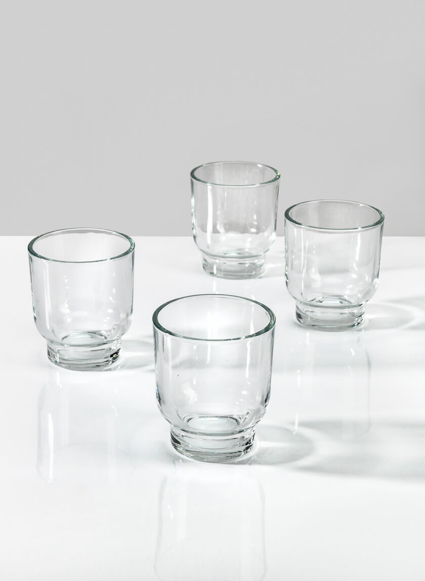 3.25in Tall Campana Glass Candleholder, Small Decor Jamali-garden