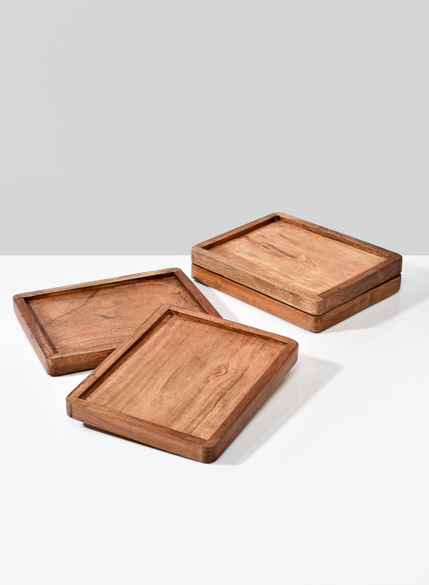 7in Long Lambok Wood Tray, Small Decor Jamali-garden